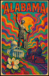 Vibrant Alabama Poster