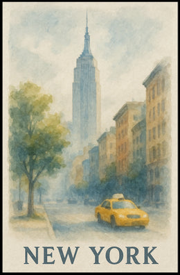 New York Cityscape Poster