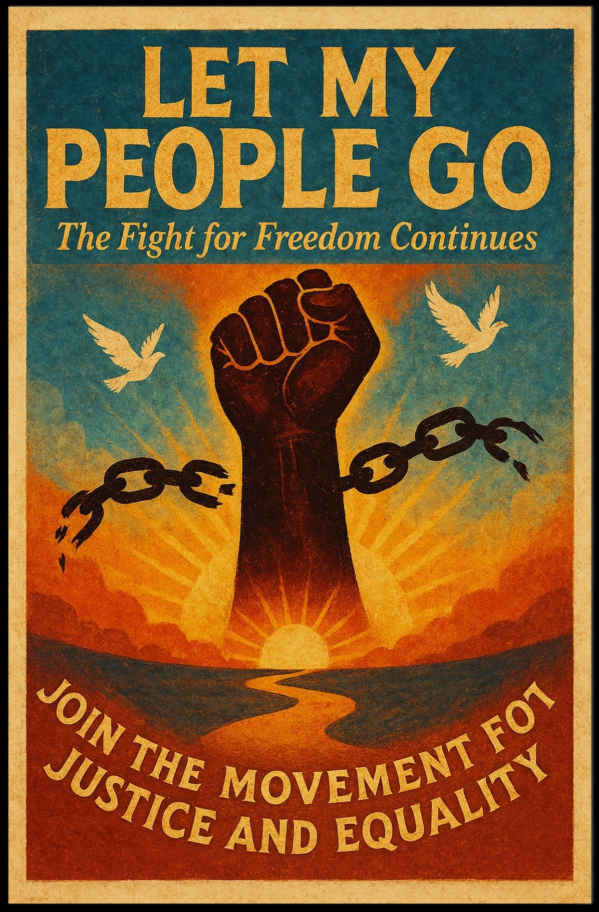 Let My People Go The Fight for Freedom Poster
