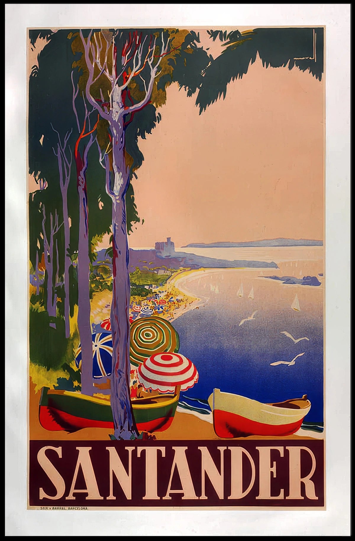Santander Coastal Retreat Poster