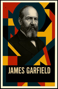 James A. Garfield 20th President of the United States Abstract Pop Poster
