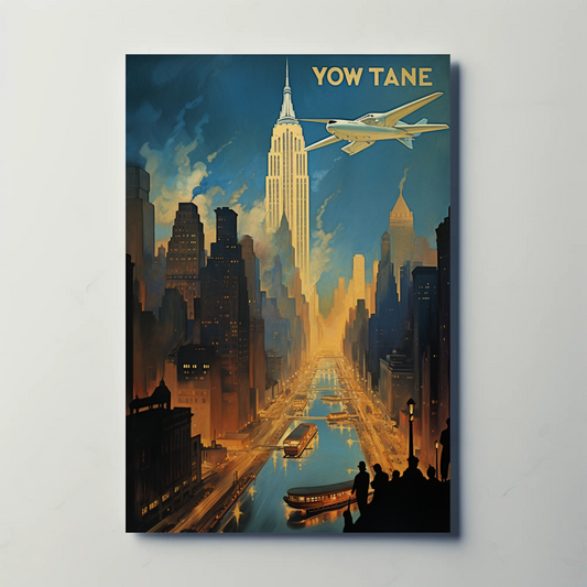 New York Vintage Travel Poster