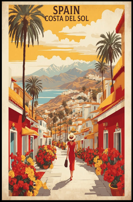 Spain's Costa del Sol Travel Poster