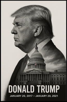 Donald Trump 45th President of the United States Reflections Poster