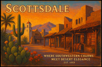 Scottsdale Southwestern Charm Travel Poster