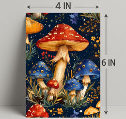 Mushroom Magic: Enchanted Forest Fantasy Art Poster