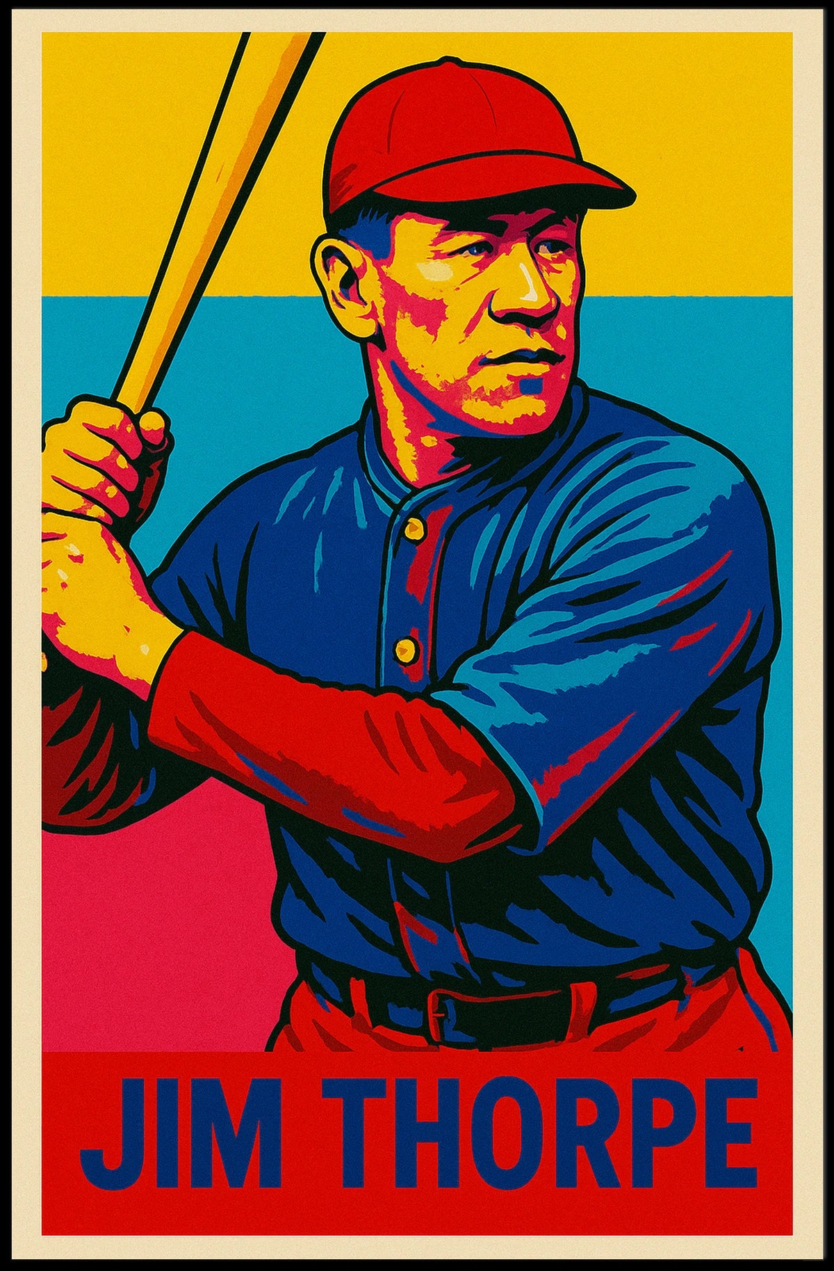 Jim Thorpe Legendary Athlete Poster