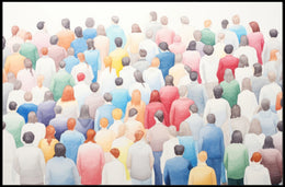 A Colorful Crowd Poster