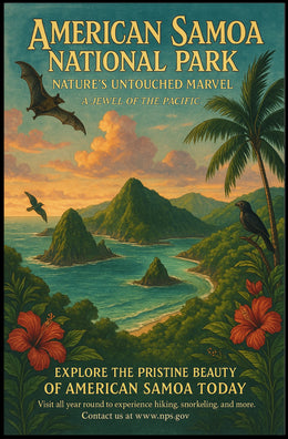 National Park of American Samoa Travel Poster
