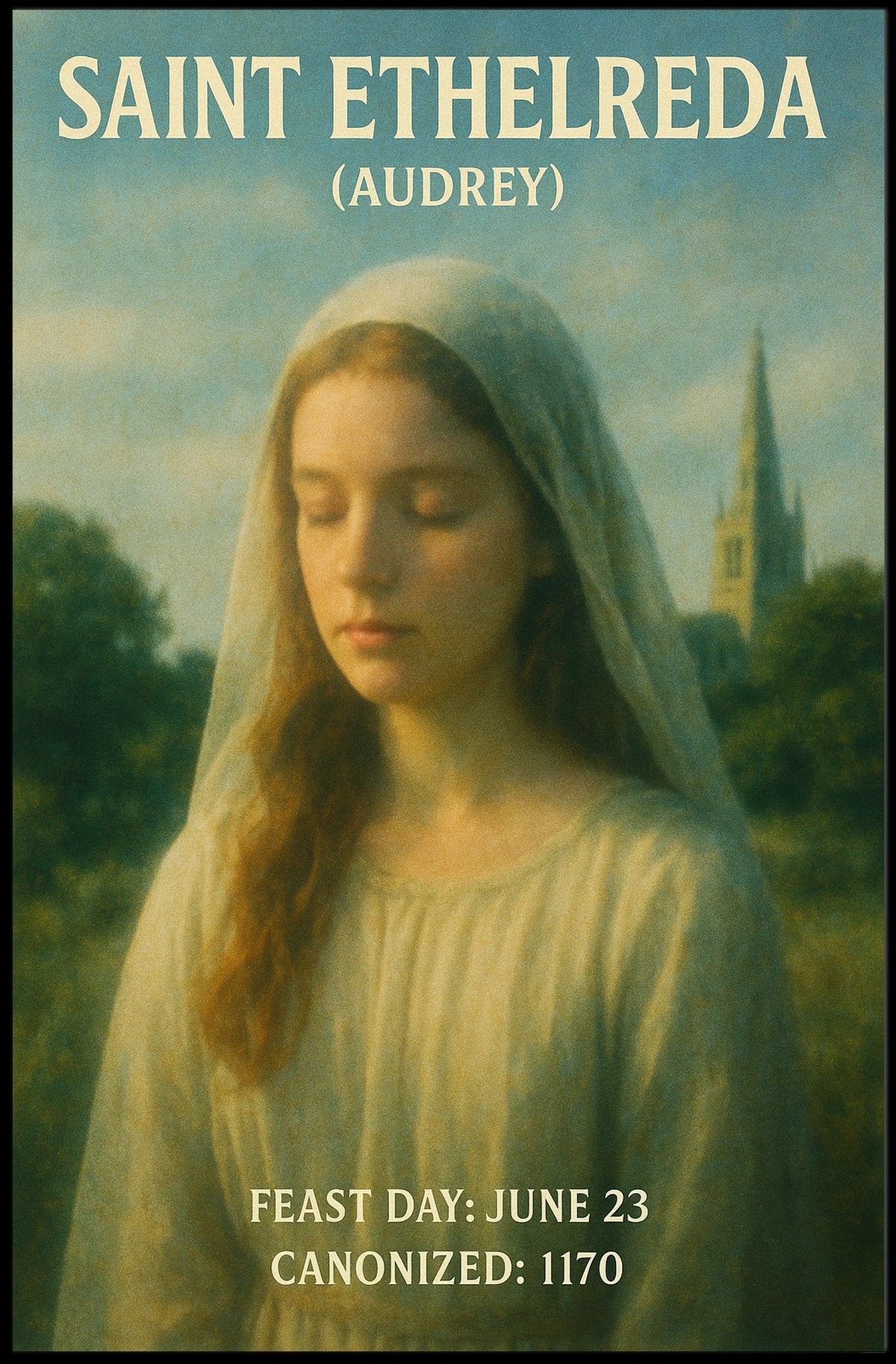 Saint Ethelreda (Audrey) Poster