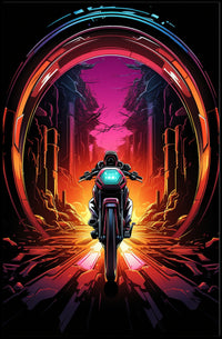 Neon Journey Poster