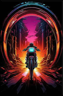 Neon Journey Poster