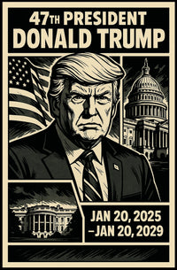 Donald Trump 47th President Poster