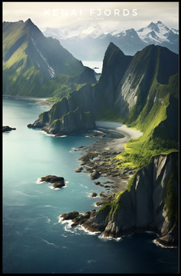 Kenai Fjords Majestic Travel Poster Wall Art