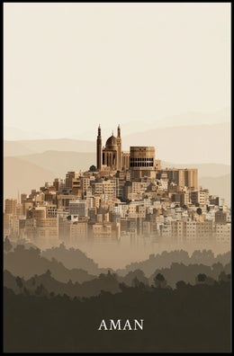 Aman A Tranquil Cityscape Poster