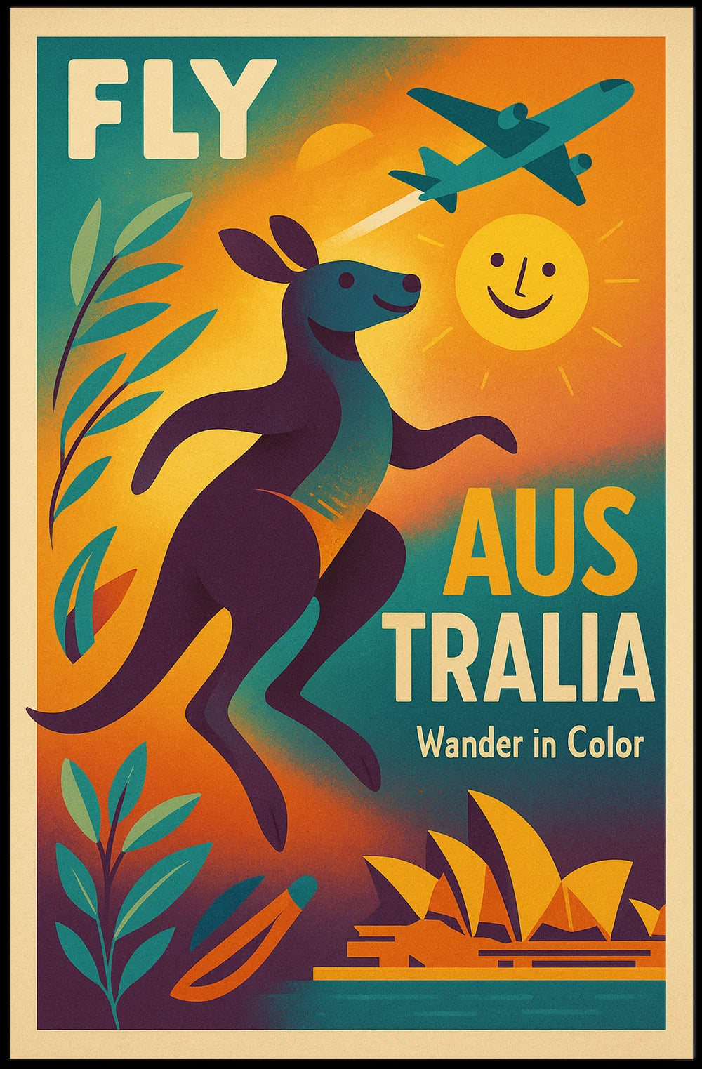 Explore Australia's Vibrant Beauty Travel Poster PosterGoat