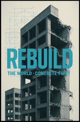 REBUILD Concrete Vision Urban or Cityscape Poster
