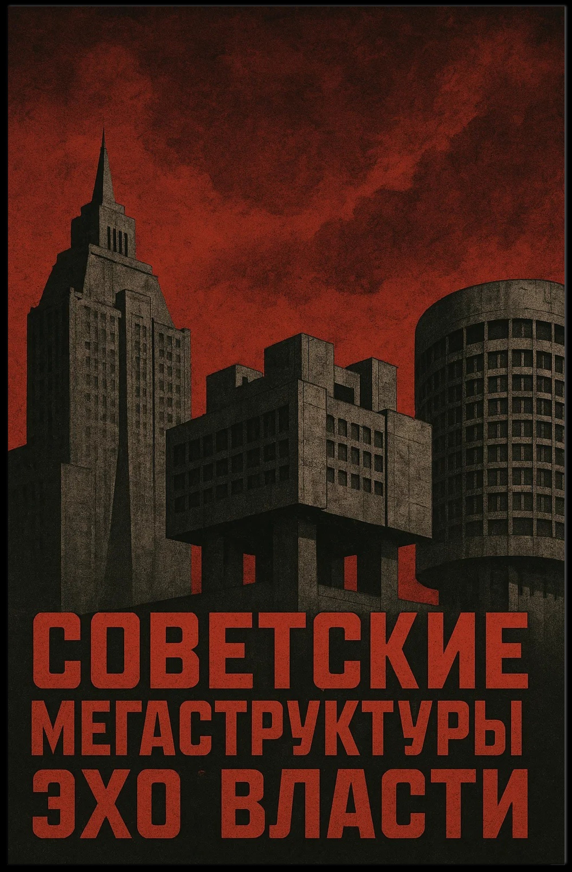 Soviet Megastructures Masterpiece: Political Propaganda Poster