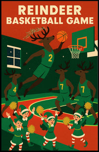 Reindeer Basketball Extravaganza Poster
