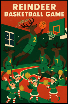 Reindeer Basketball Extravaganza Poster