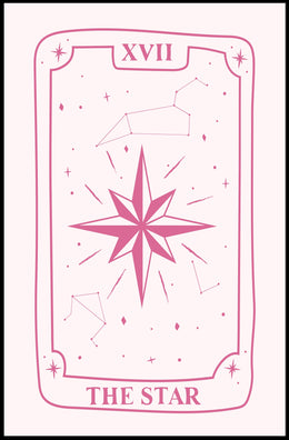 The Star Tarot Card Minimalist Artwork - Abstract Poster PosterGoat