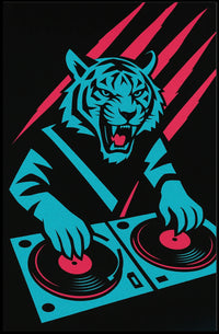 Dj Tiger Groove Poster