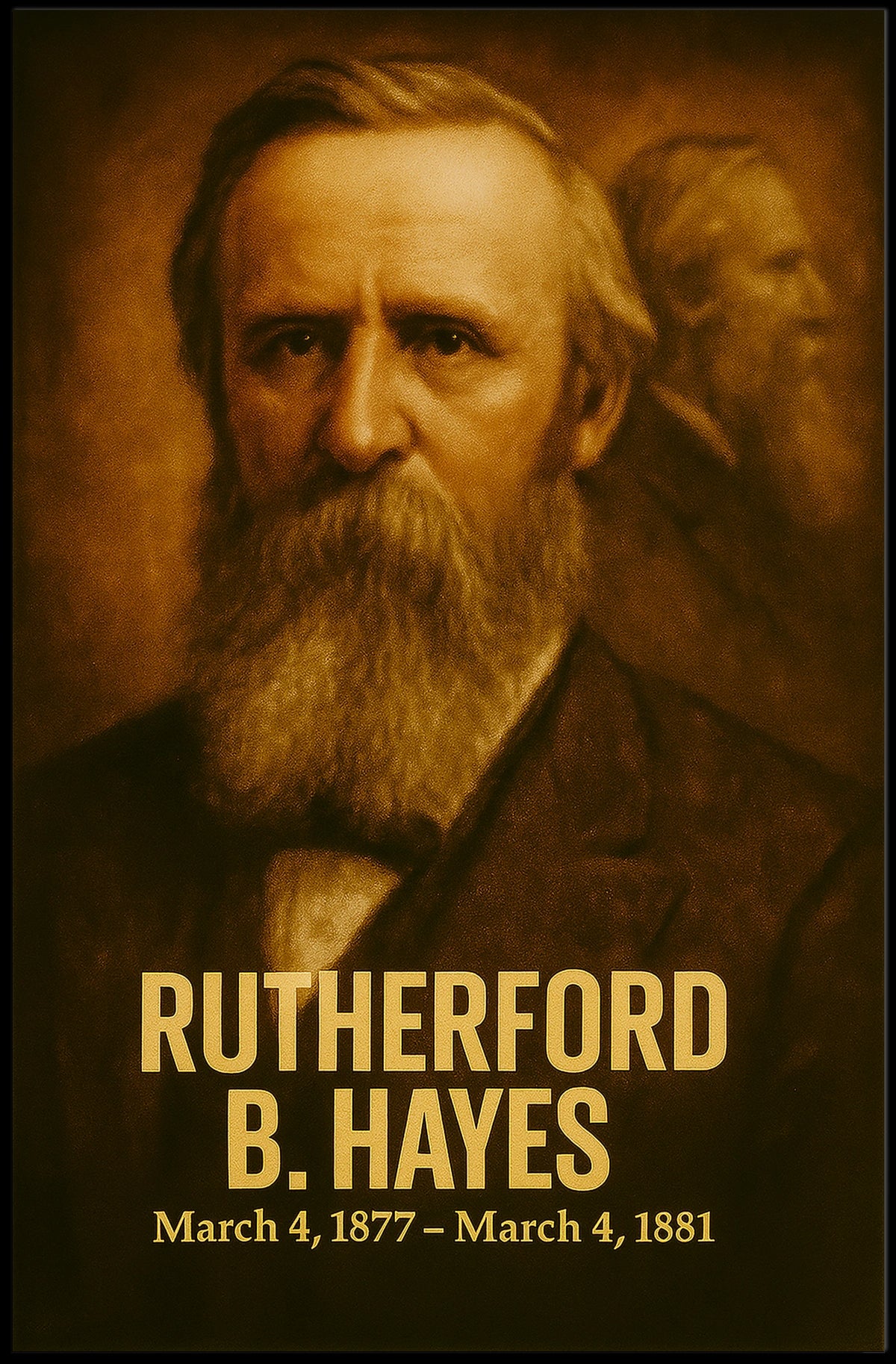 Rutherford B. Hayes Presidential Term Poster