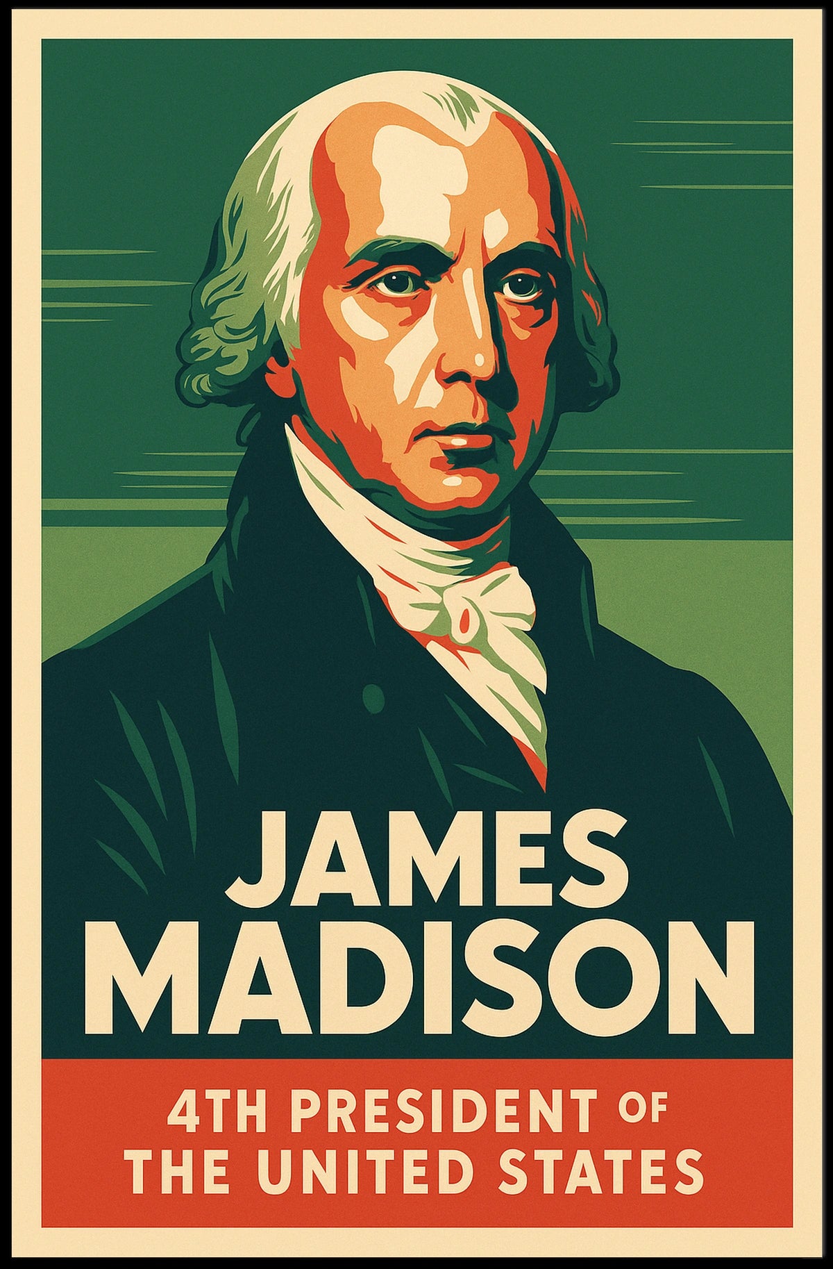 James Madison 4th President Poster