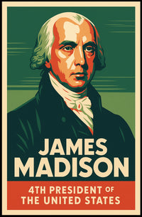 James Madison 4th President Poster