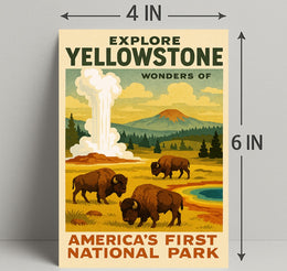 Explore Yellowstone Poster PosterGoat
