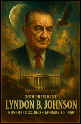 Lyndon Johnson Presidency Neoclassical Realism Poster