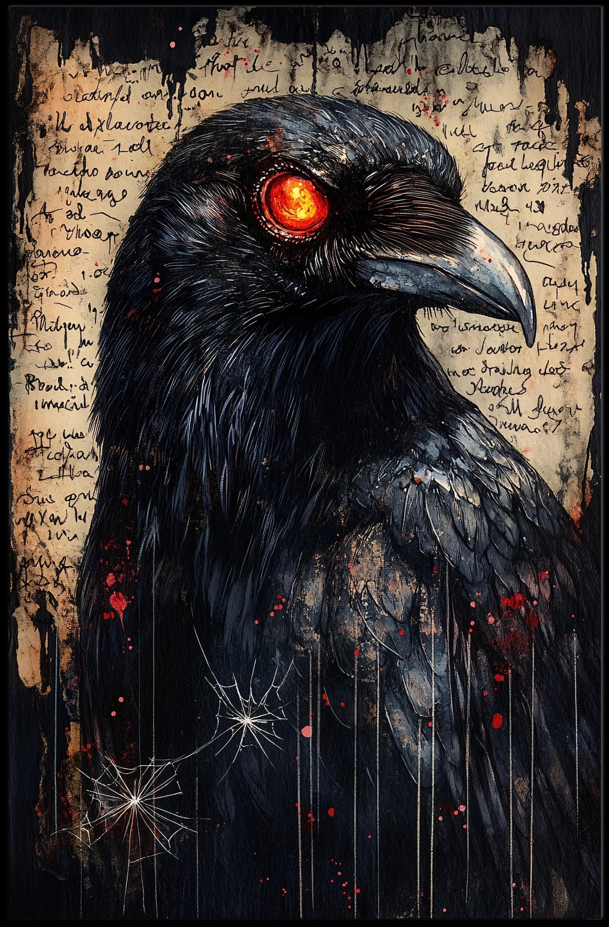 Mystical Raven Artwork for Animal Poster