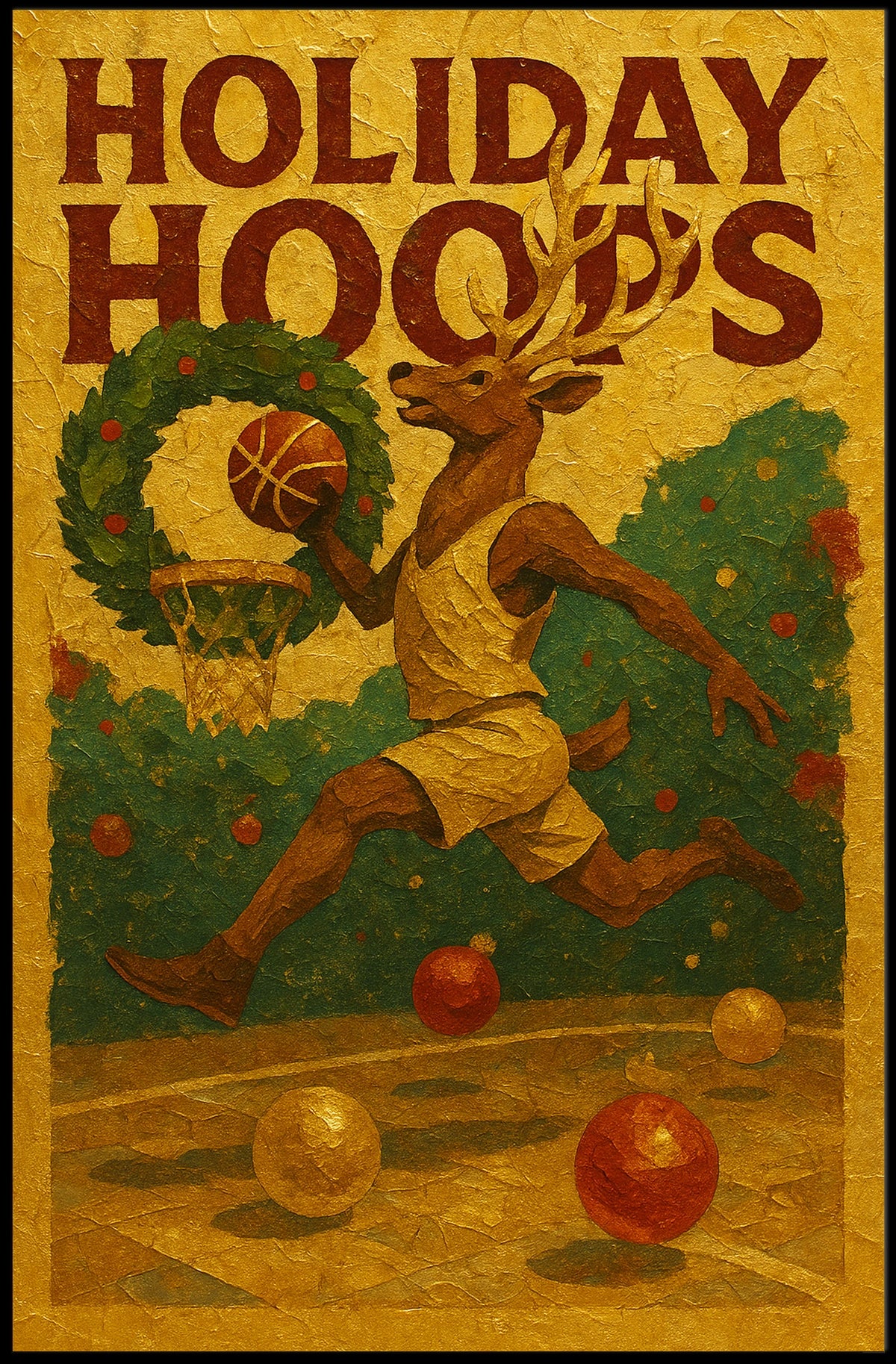 Holiday Hoops Poster