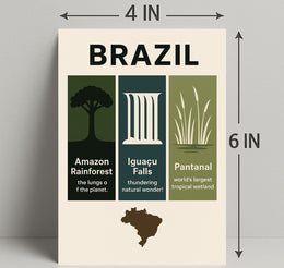Wonders of Brazil Poster PosterGoat