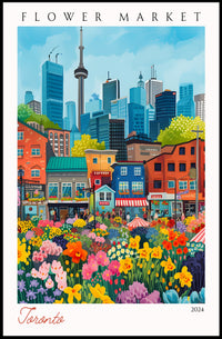 Toronto Flower Market 2024 Poster PosterGoat