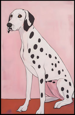 Dalmatian Dog Poster Modern Minimalist Wall Art