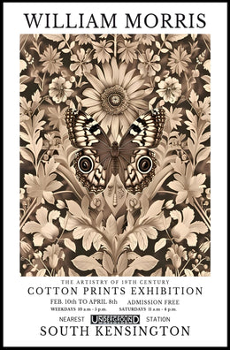 William Morris 19th Century Cotton Prints Poster