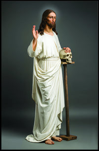 Symbolic Figure with Skull Poster