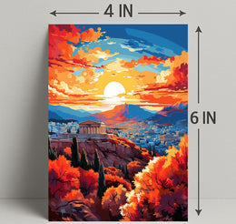 Athenian Sunset Poster