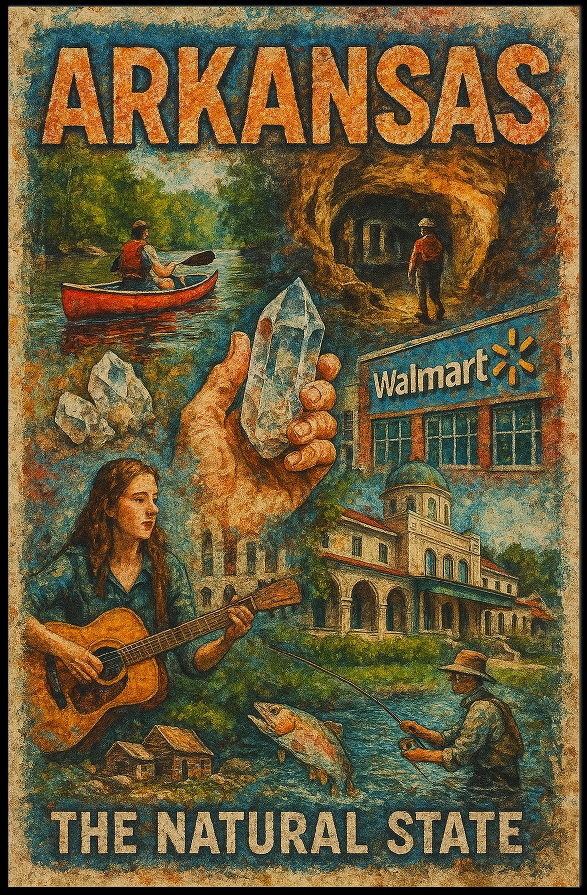 Arkansas The Natural State Poster