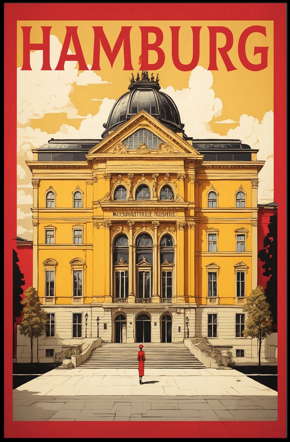 Hamburg Architectural Elegance Poster