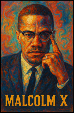 Malcolm X Iconic Portrait Poster