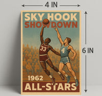 SKY HOOK SHOWDOWN: Vintage Sports Poster