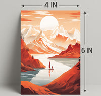 Tranquil Mountain Escape Poster PosterGoat
