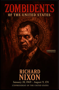 Richard Nixon 37th President of the United States Zombidents Poster Series