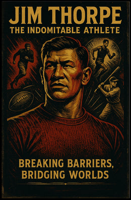 Jim Thorpe Legendary Athlete Poster