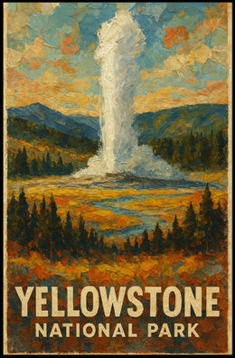Yellowstone Wanderlust Photography Realism Poster
