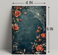 Roses And Webs Poster