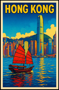 Hong Kong Skyline Poster
