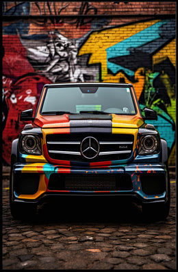 Vibrant Urban Ride Poster PosterGoat